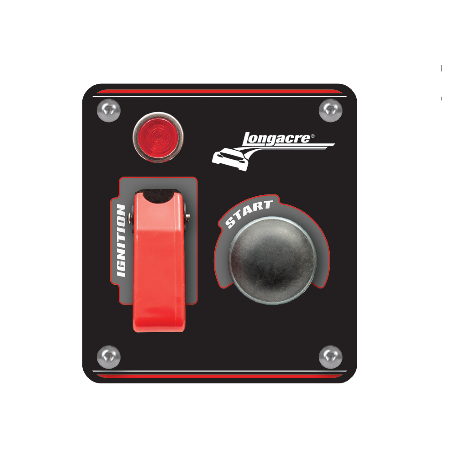 Longacre Flip-up Start / Ignition Panel with 1 Acc & Pilot Lights Longacre Flip-up Start / Ignition Panel with 1 Acc & Pilot Lights