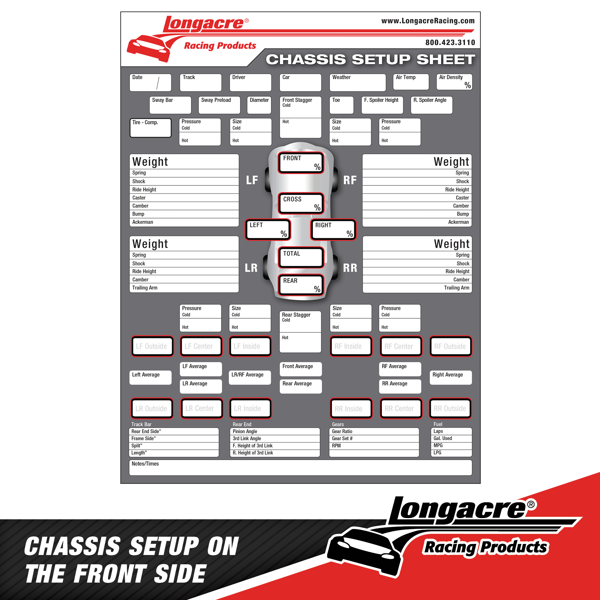 Chassis Set-up / Tire Chart