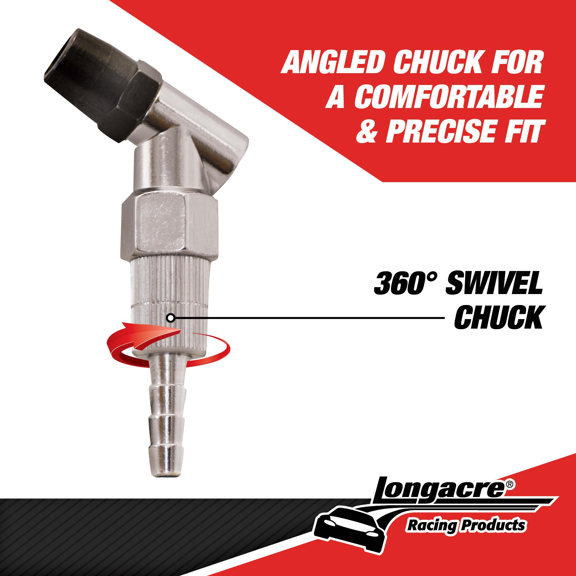 Swiveling Angle Tire Gauge Chuck