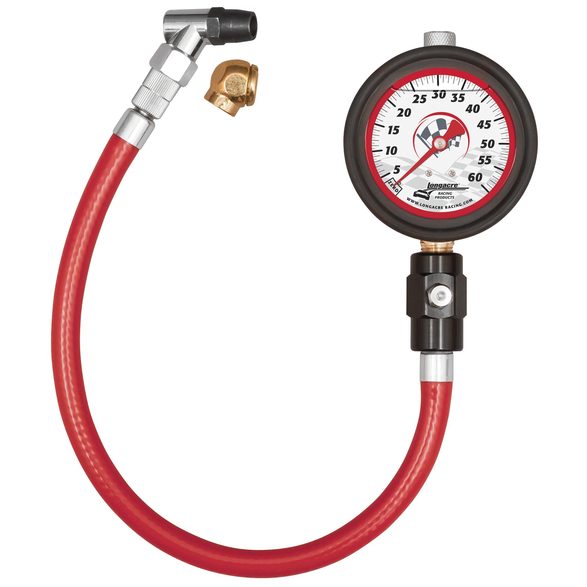 Longacre Deluxe 2-1/2” Tire Gauge - 0-15 psi by 1/4 lb Longacre Deluxe 2-1/2” Tire Gauge - 0-15 psi by 1/4 lb