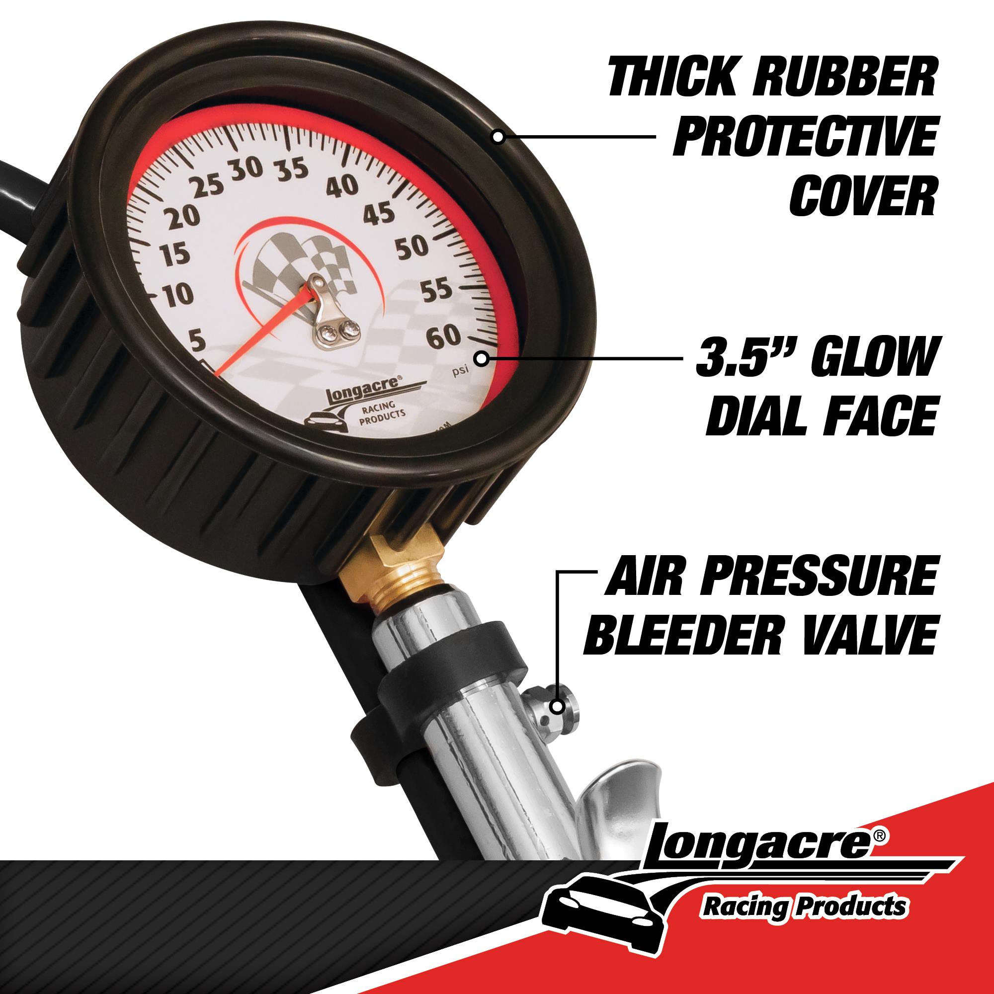 Magnum™ 3 ½” GID Quick Fill Tire Gauge 0-60 psi