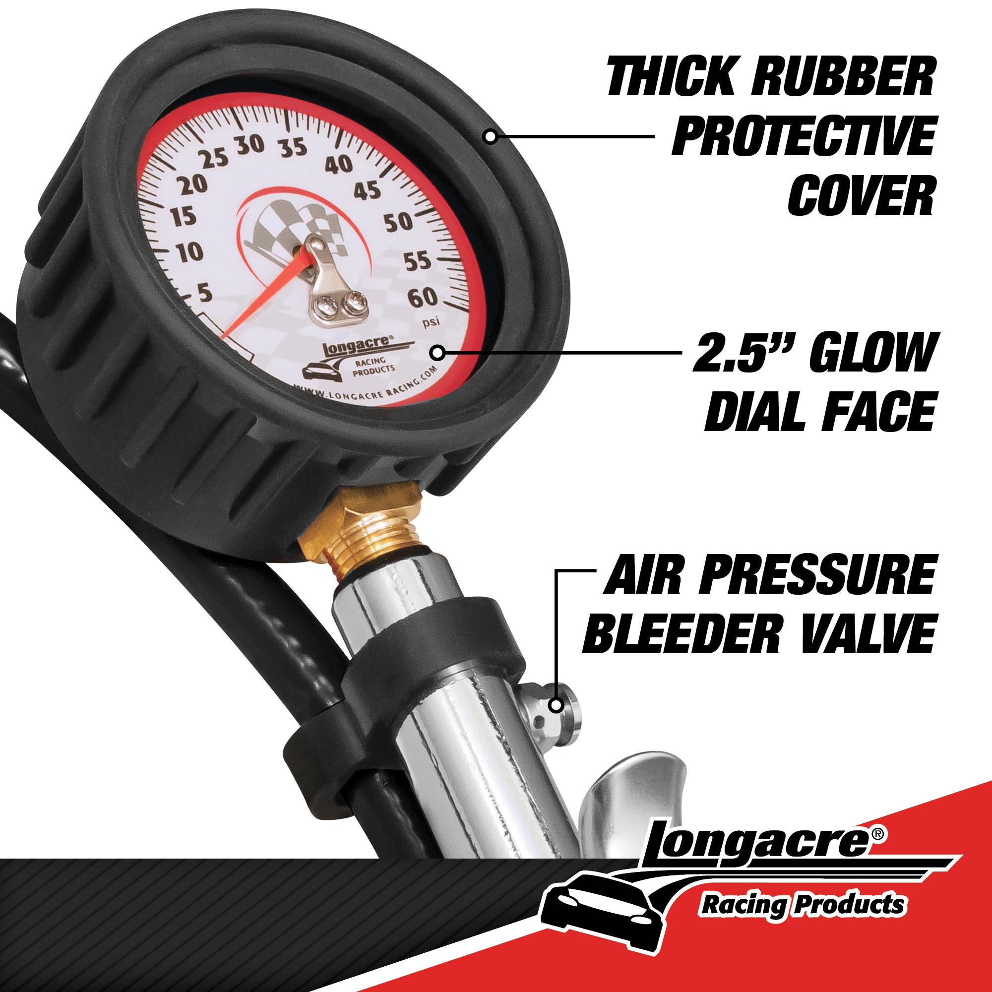 Deluxe 2½” GID Quick Fill Tire Gauge 0-60 psi 