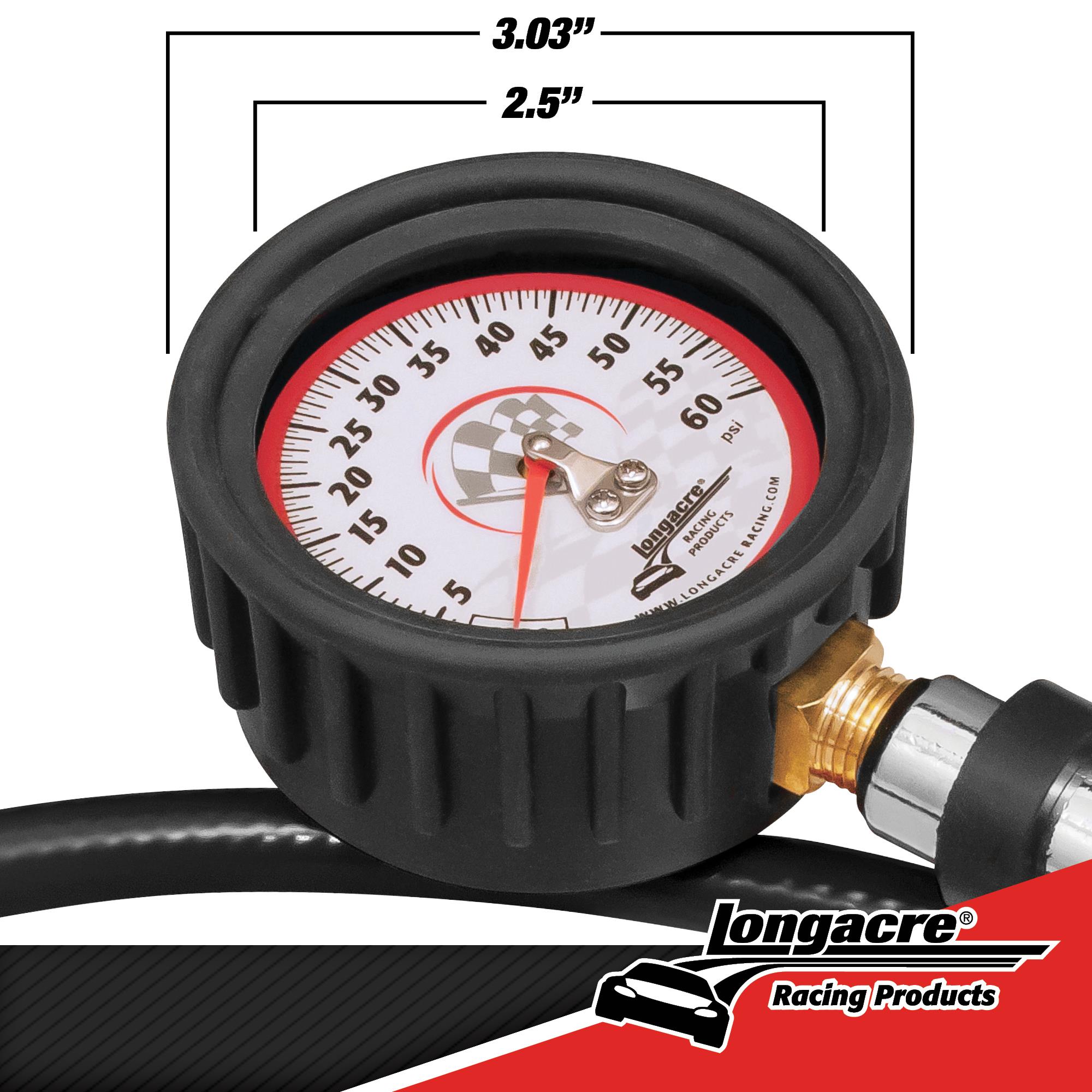 Deluxe 2½” GID Quick Fill Tire Gauge 0-60 psi 