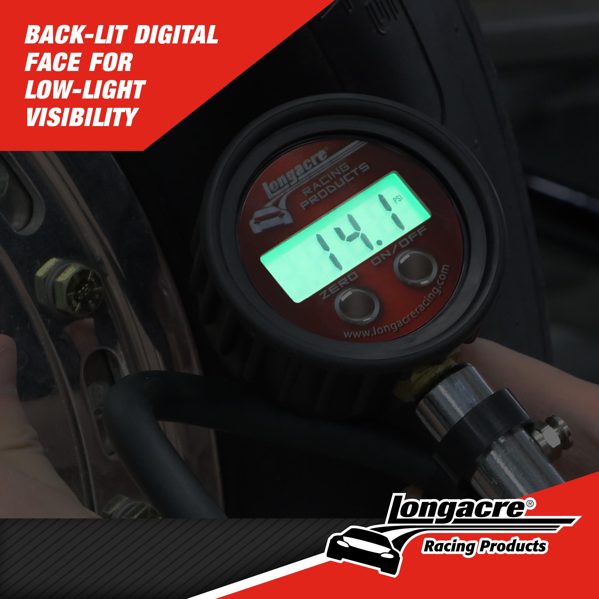 Longacre Digital Tire Gauge - 0-125 psi Longacre Digital Tire Gauge - 0-125 psi