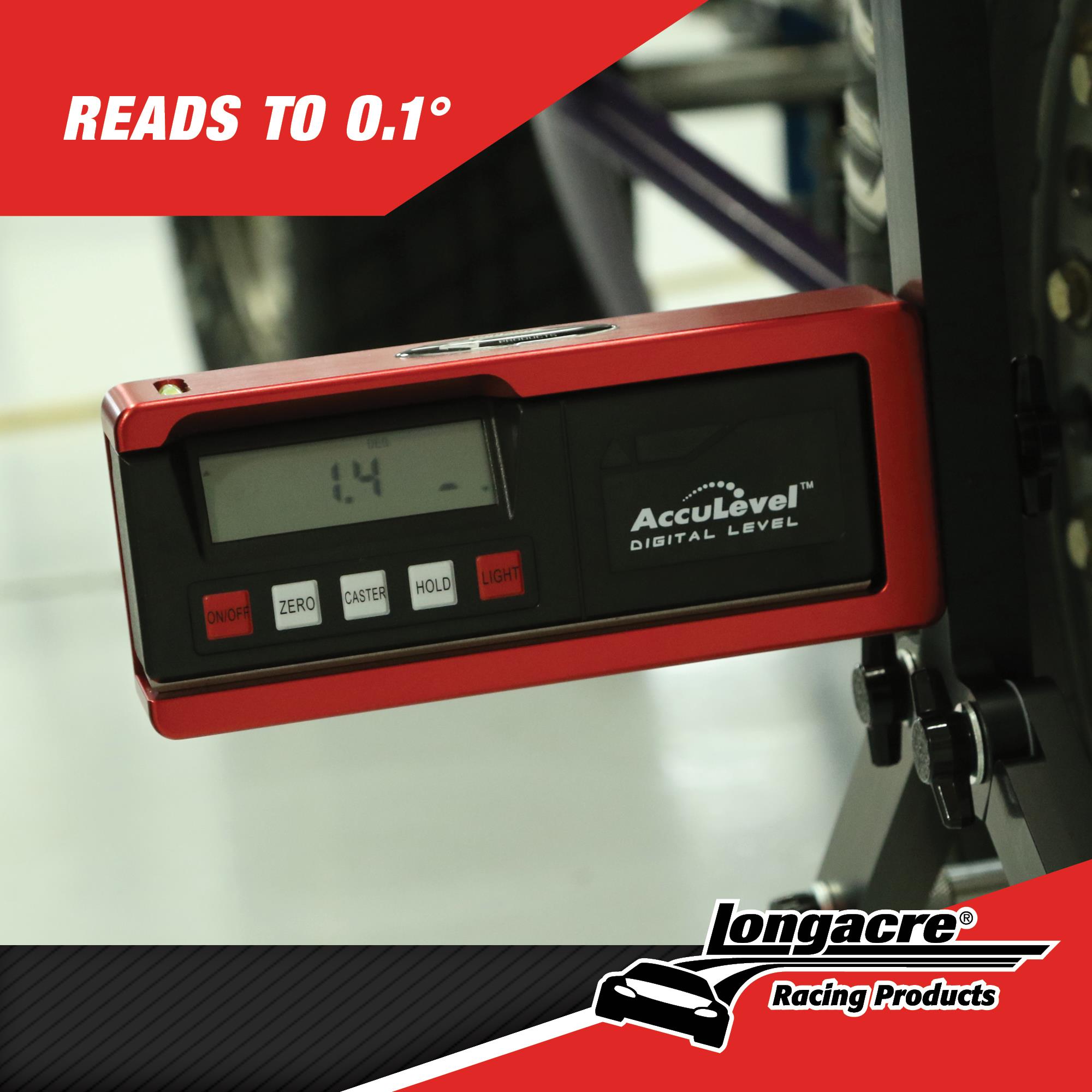 Digital C/C Gauge w AccuLevel™ and Quick Set™ Large Wheel Adapter