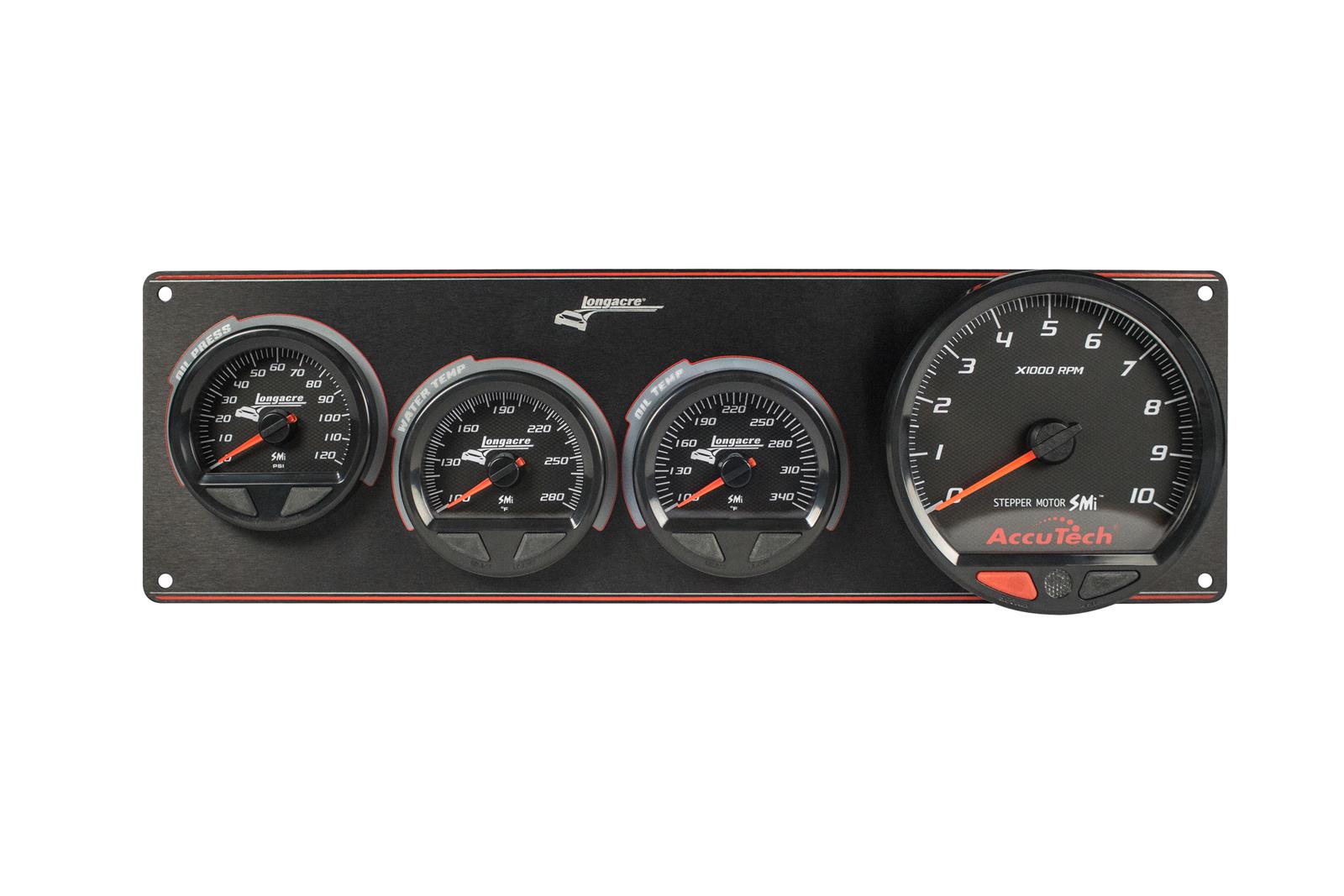 SMi™ Elite Waterproof Gauge Panel, 3 Gauge Oil Pressure/Water Temperature/Oil Temperature/Tach 