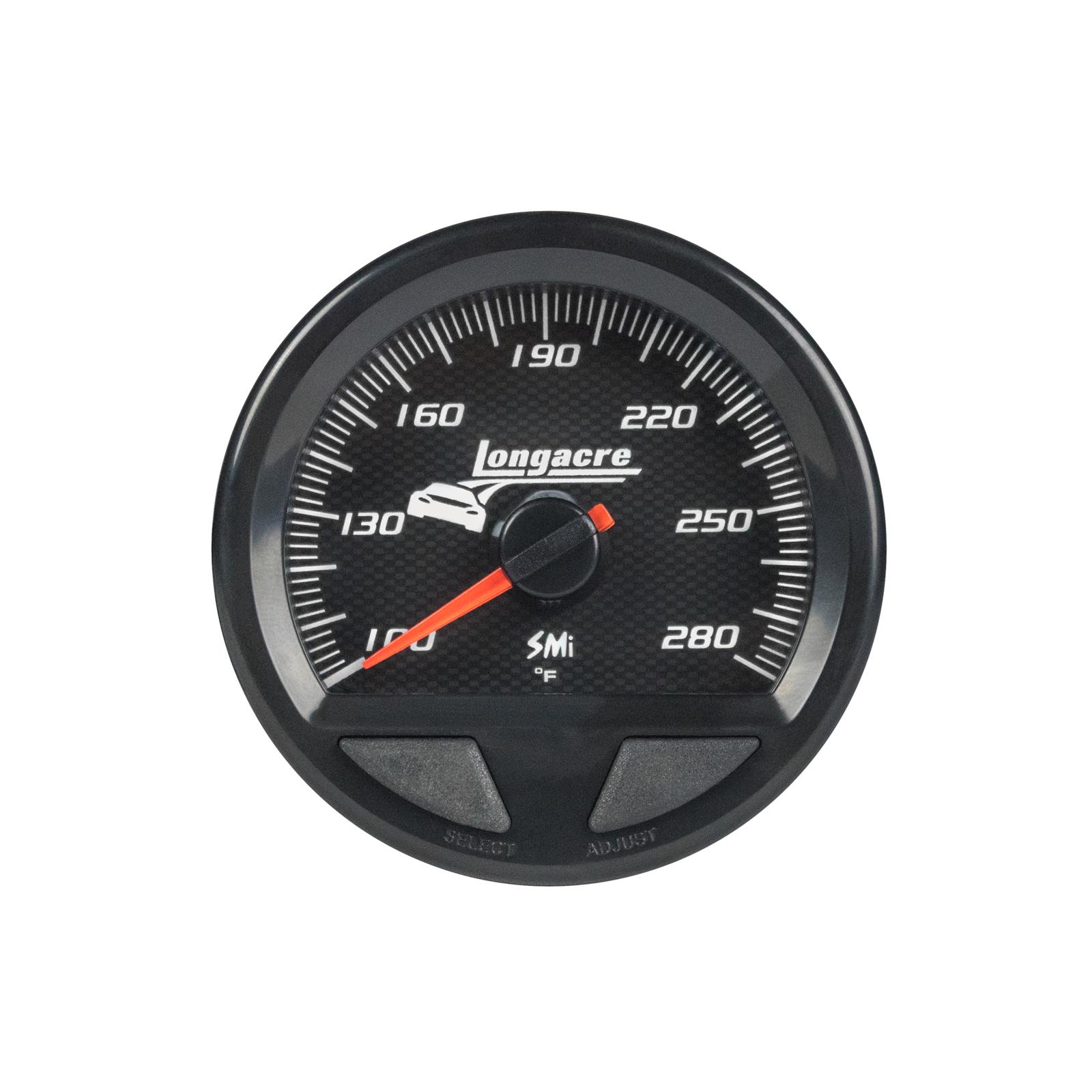 SMi™ Elite Waterproof Gauges, Water Temperature/Oil Temperature 100-280, Sensor Not Included