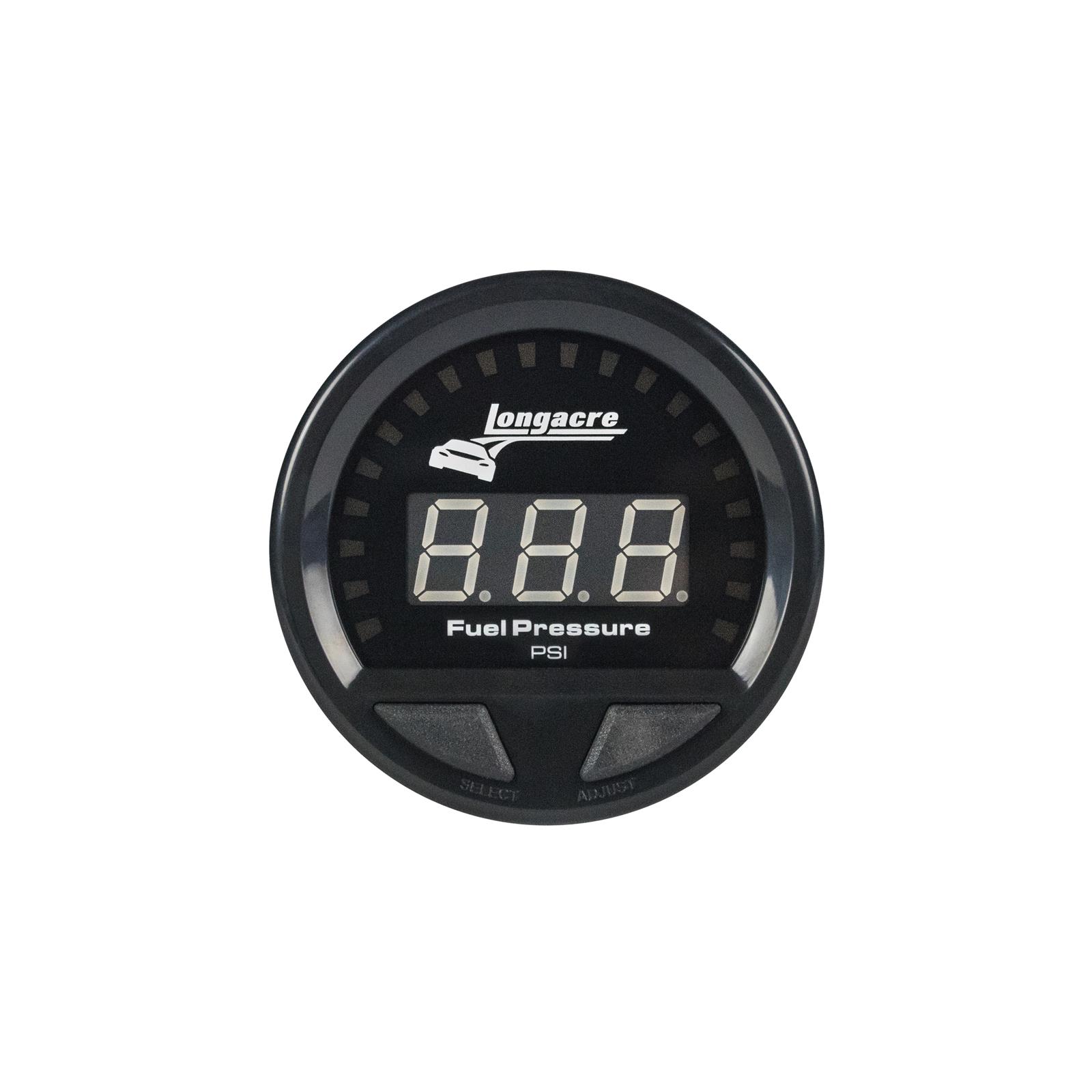 Digital Elite Waterproof Gauges, Fuel Pressure 0-15 psi, Sensor Included