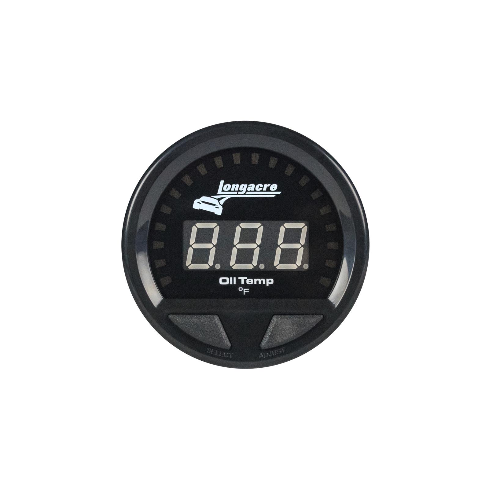 Digital Elite Waterproof Gauges, Oil Temperature 100-340, Sensor Included