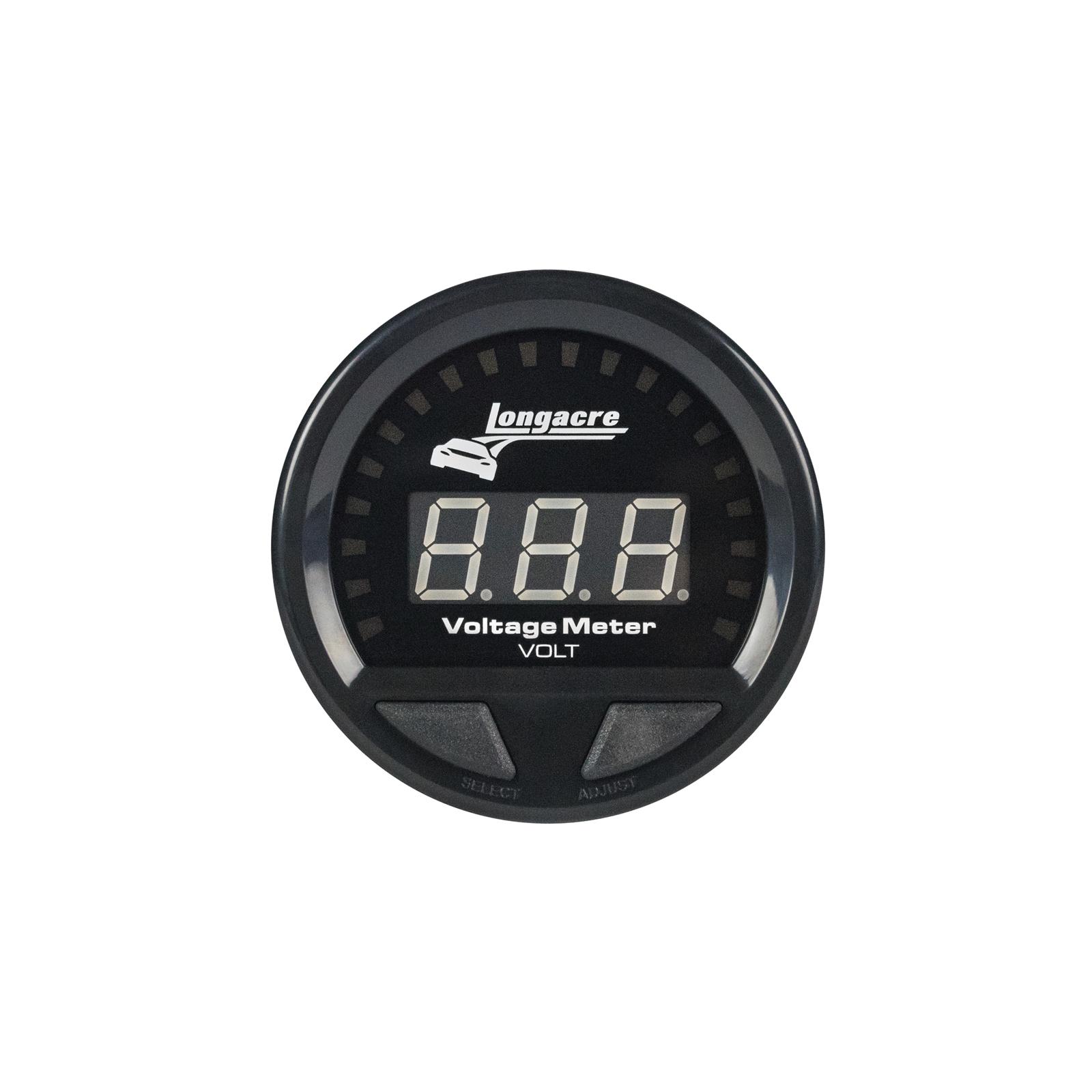 Digital Elite Waterproof Gauges, Volt Gauge 8-18, Sensor Included