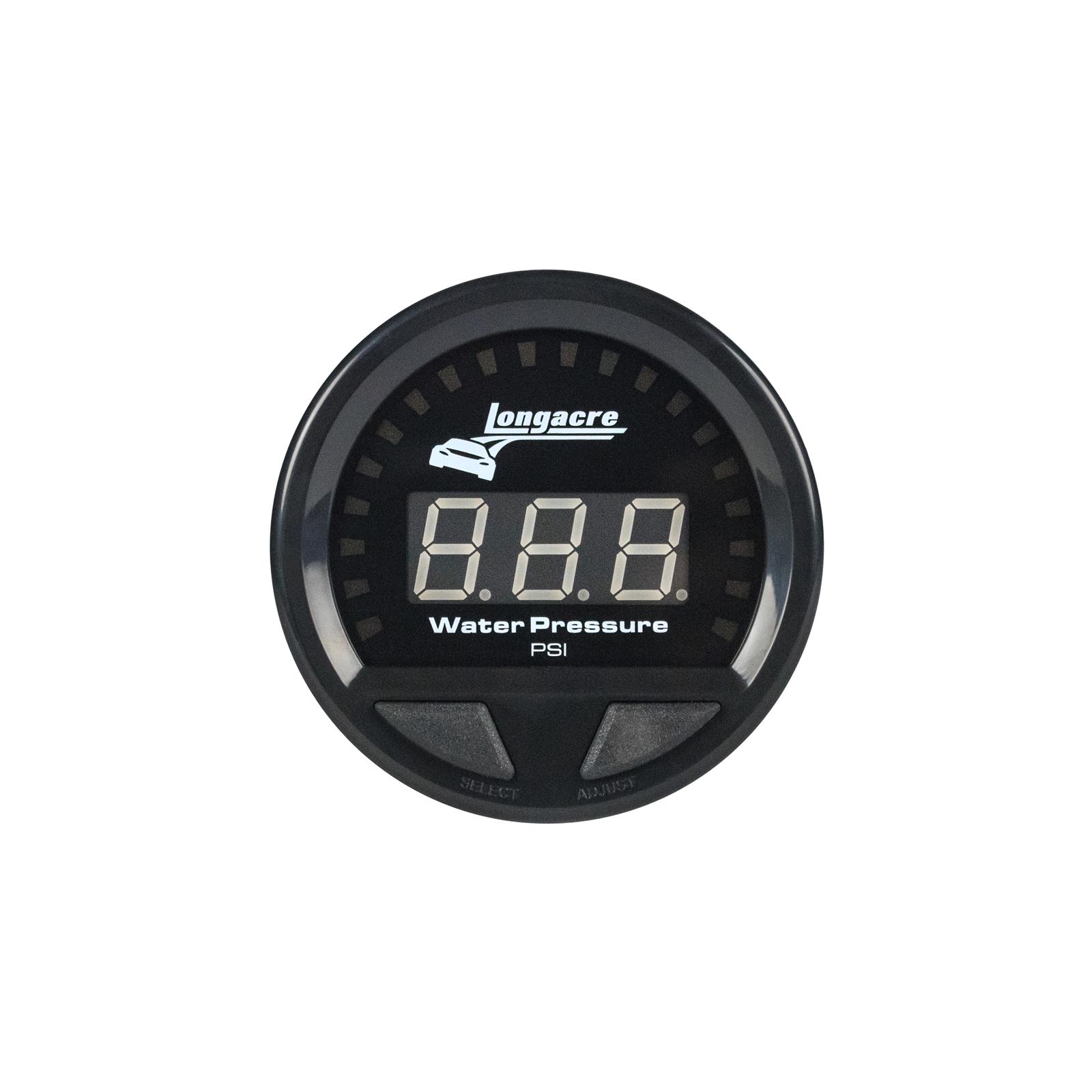 Digital Elite Waterproof Gauges, Water Pressure 0-60 psi, Sensor Included