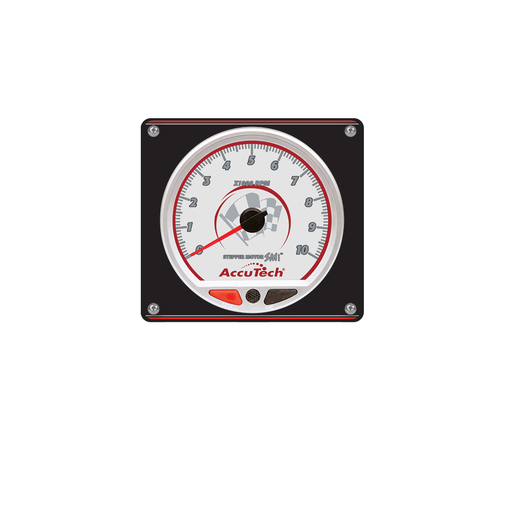 AccuTech™ SMi™ Stepper Motor Memory Tach - Silver in Aluminum Panel