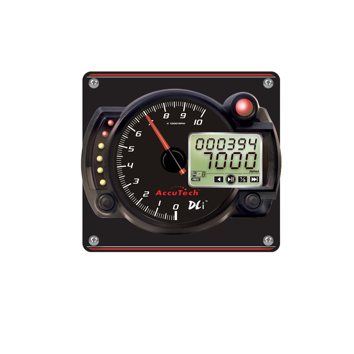 AccuTech™ DLi™ Stepper Motor Data Logging Tach in Aluminum Panel