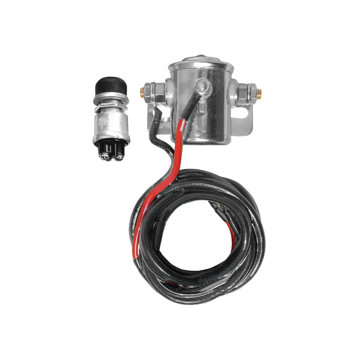 HD Starter Solenoid Kit with Weatherproof Firewall Starter Button