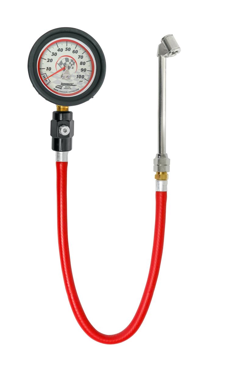 Longacre Deluxe 2 ½” Tire Gauge - 0-60 psi by 1/2 lb Longacre Deluxe 2 ½” Tire Gauge - 0-60 psi by 1/2 lb