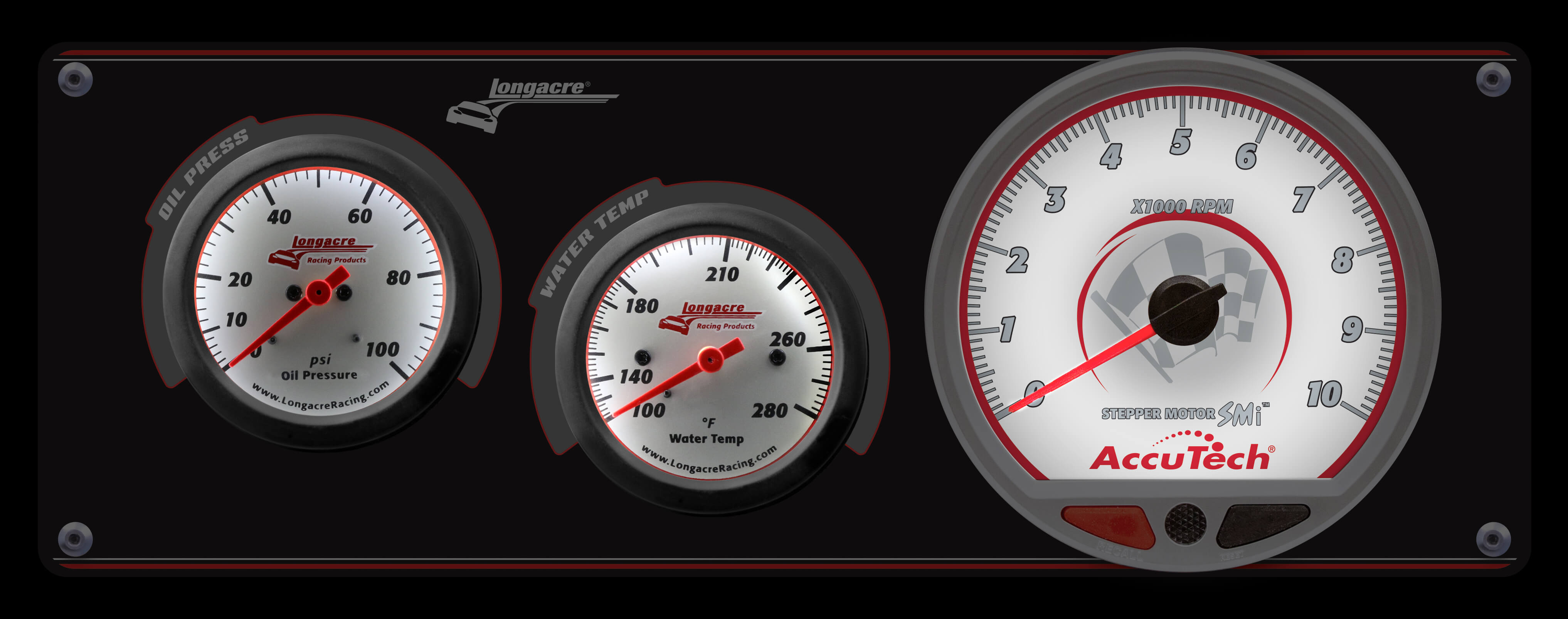 Sportsman™ Elite 2 Gauge Panel w/Tach  Oil Pressure, Water Temperature