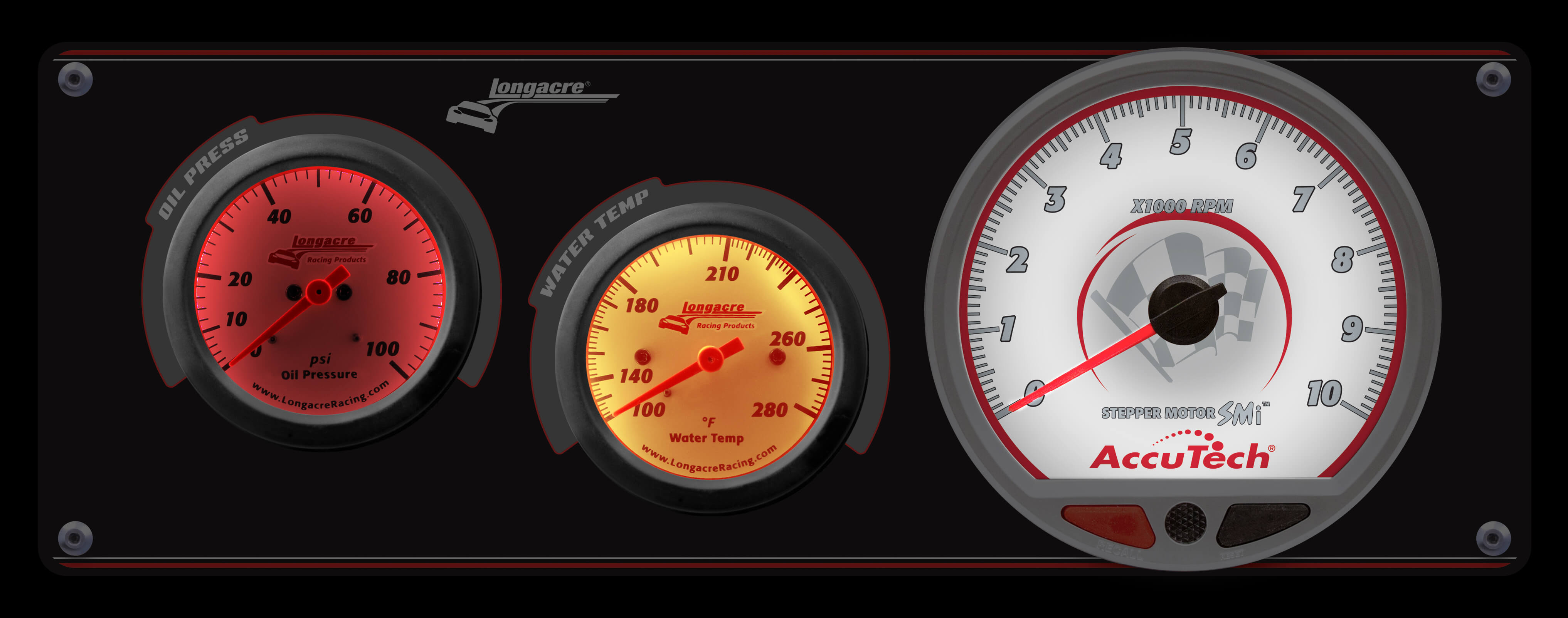 Sportsman™ Elite 2 Gauge Panel w/Tach  Oil Pressure, Water Temperature