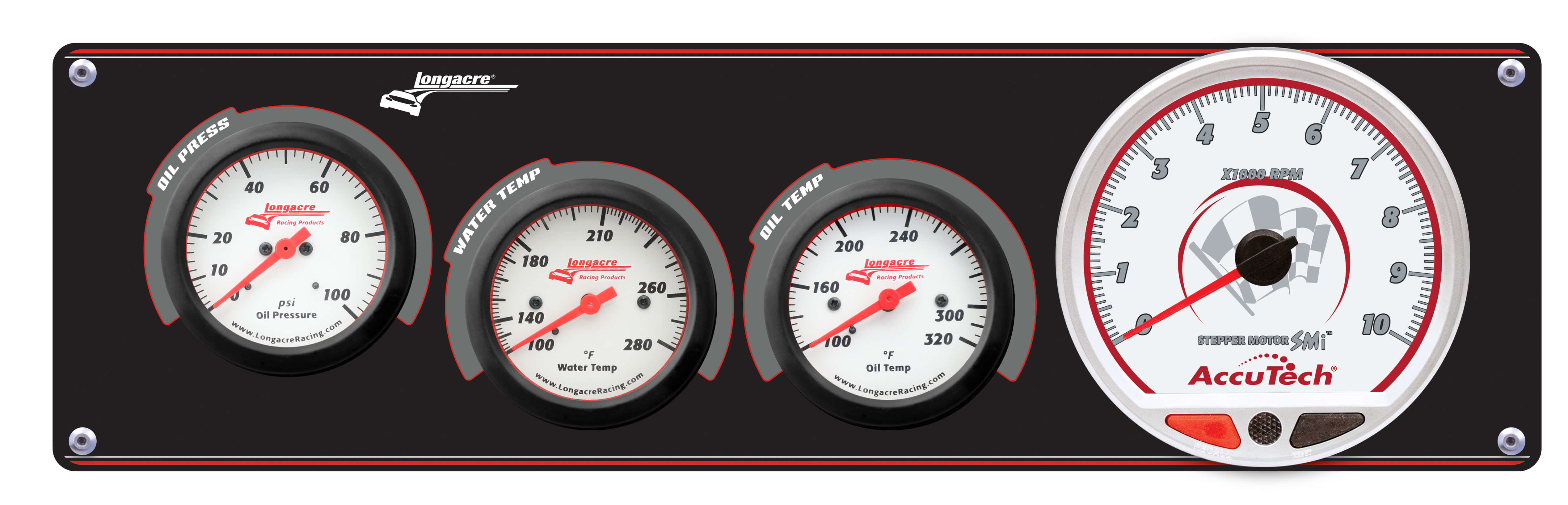 Longacre 3 Gauge Waterproof SMI Panel with Tach OP/WT/OT