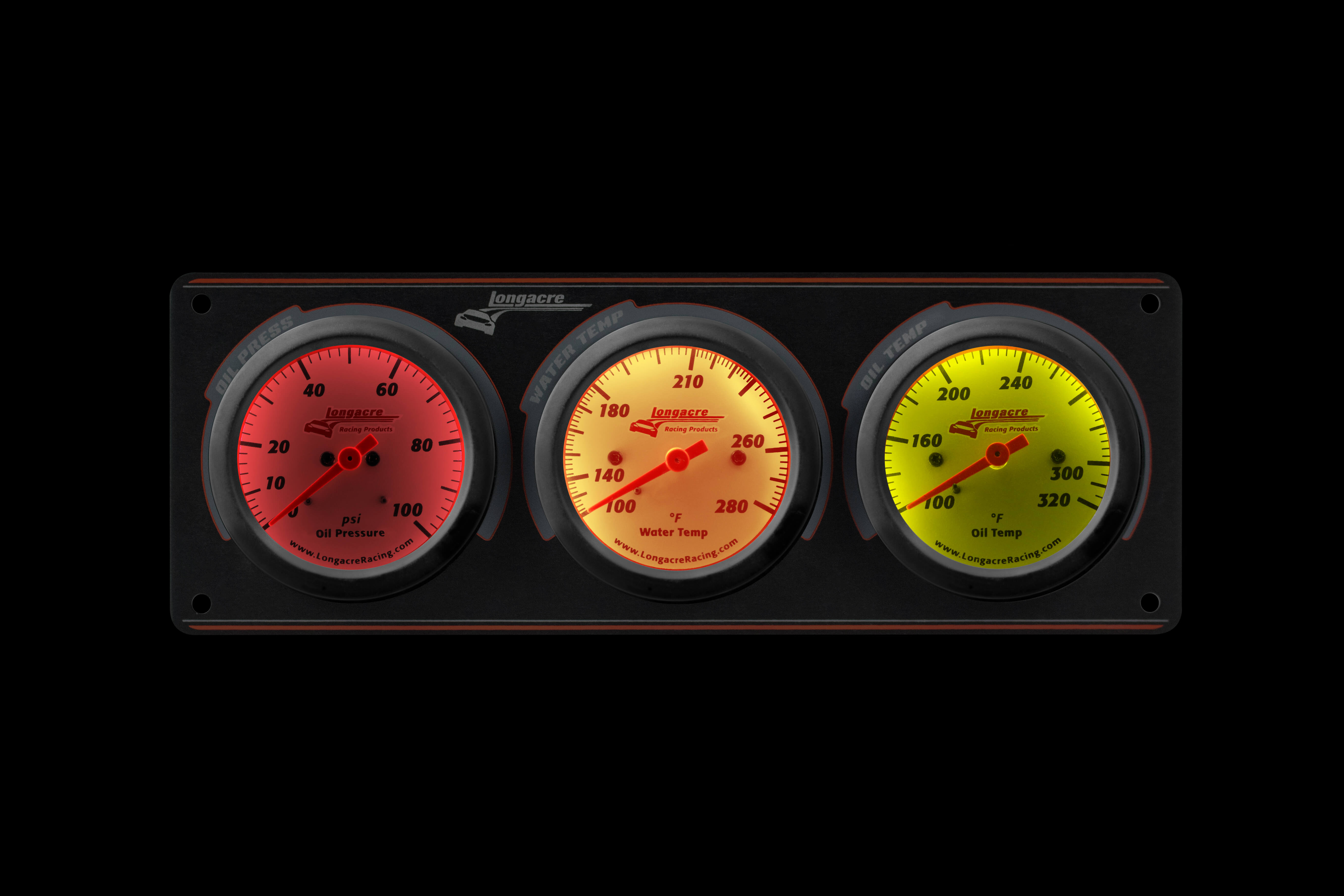 Sportsman™ Elite 3 Gauge Panel Oil Pressure, Water Temperature, Oil Temperature