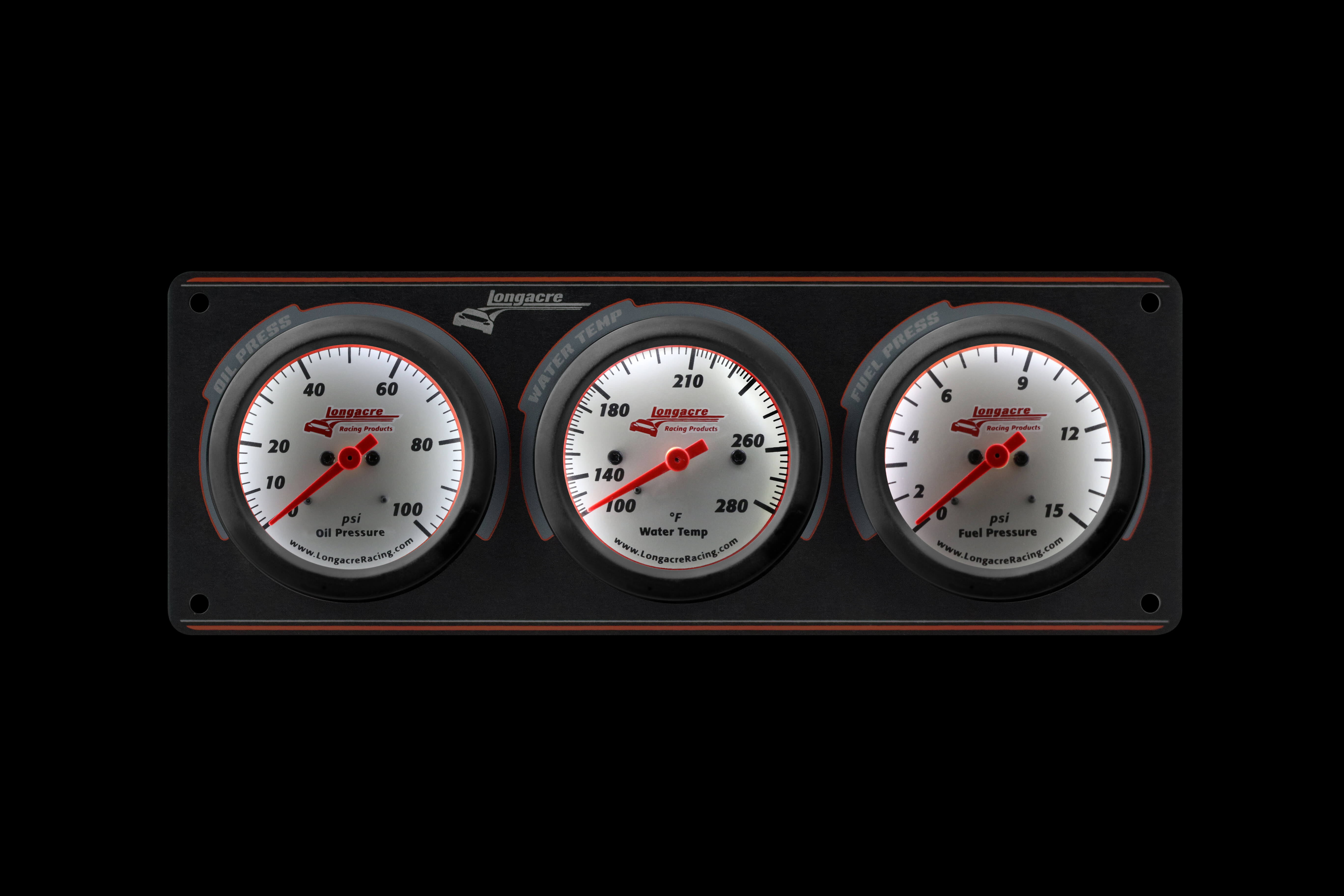 Sportsman™ Elite 3 Gauge Panel Oil Pressure, Water Temperature, Fuel Pressure