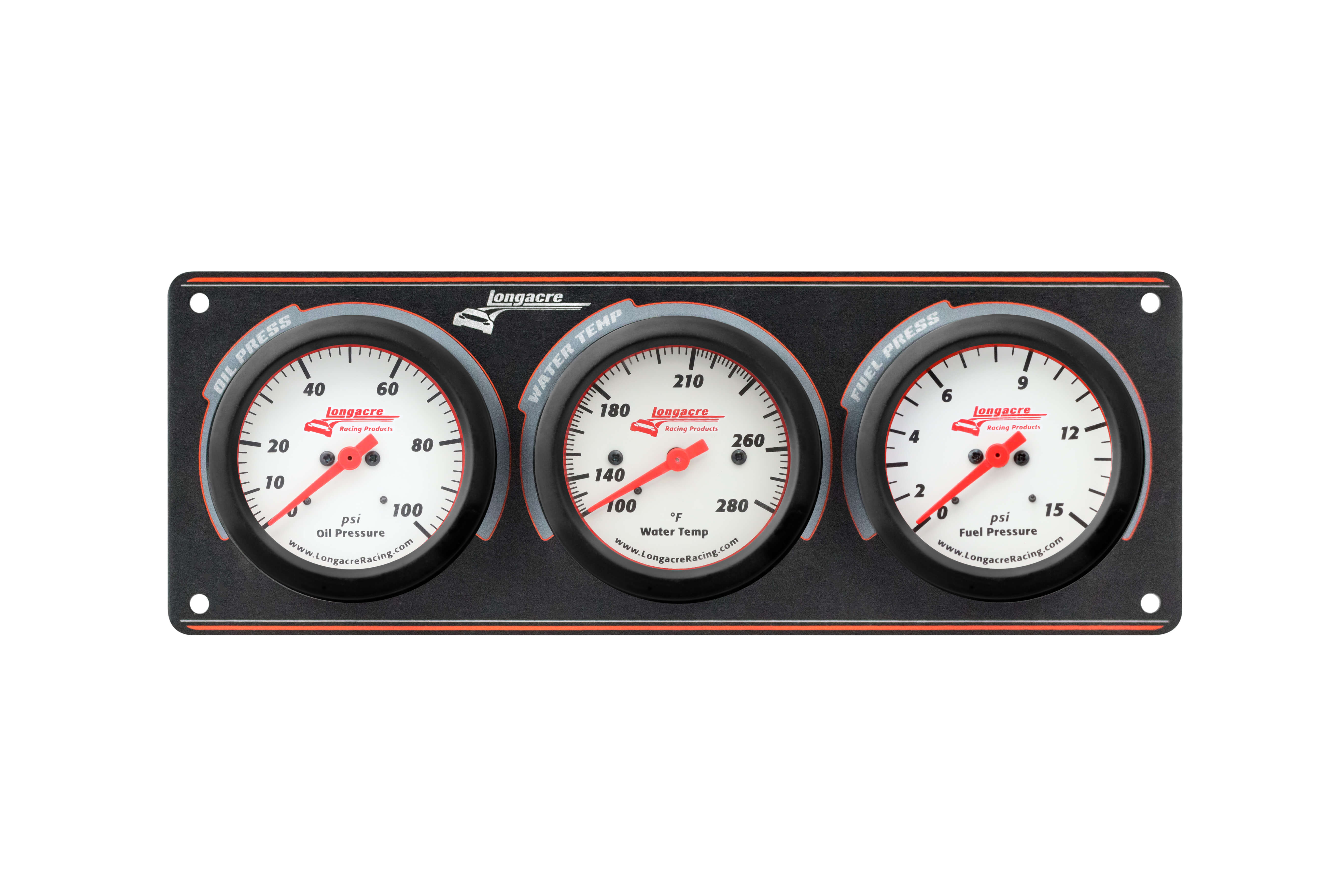 Sportsman™ Elite 3 Gauge Panel Oil Pressure, Water Temperature, Fuel Pressure