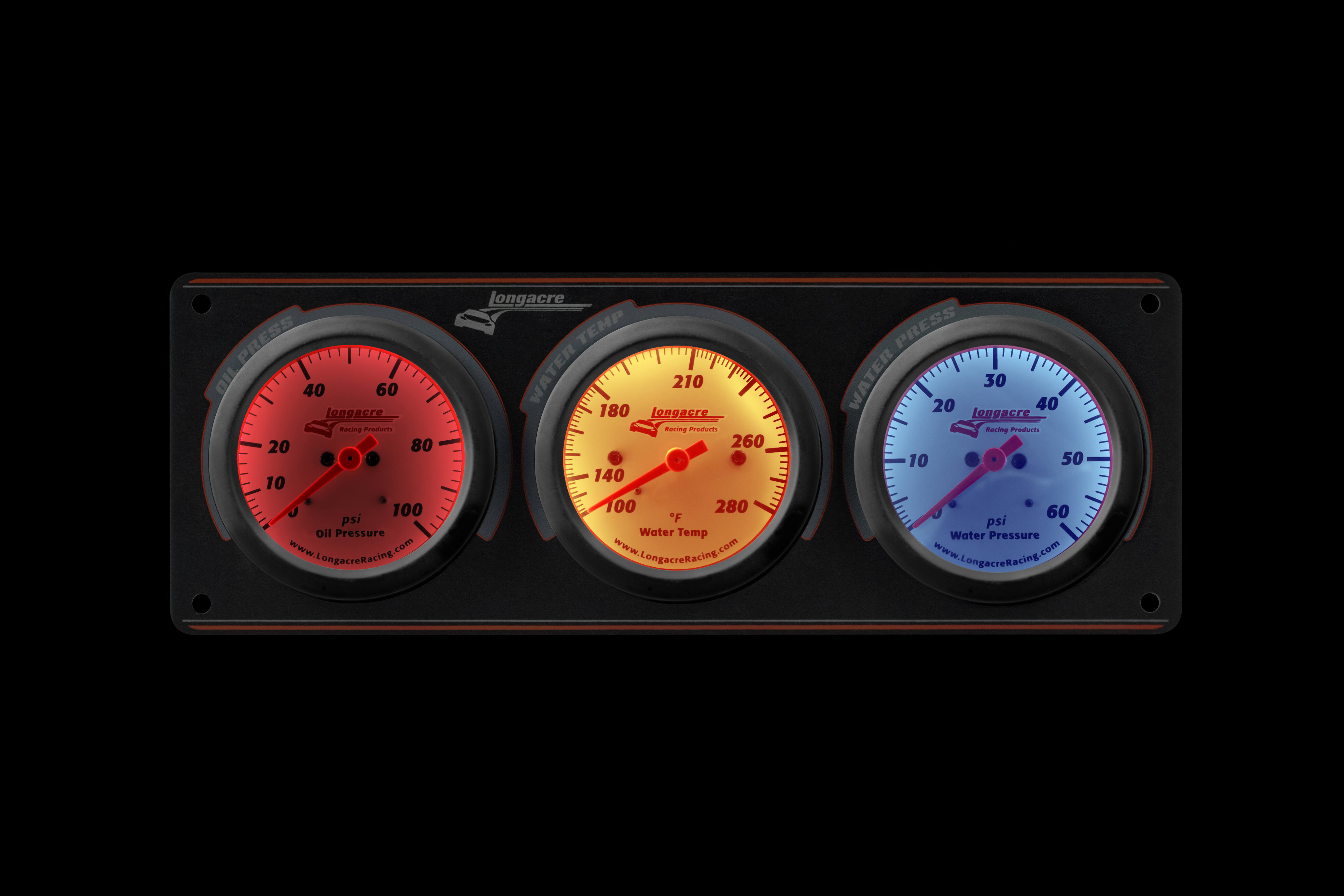 Sportsman™ Elite 3 Gauge Panel Oil Pressure, Water Temperature, Water Pressure