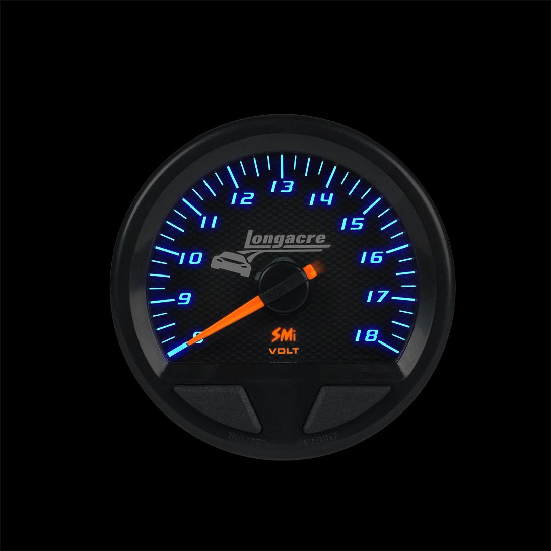 SMi™ Elite Waterproof Gauges, Volt Gauge 8-18, Sensor Included