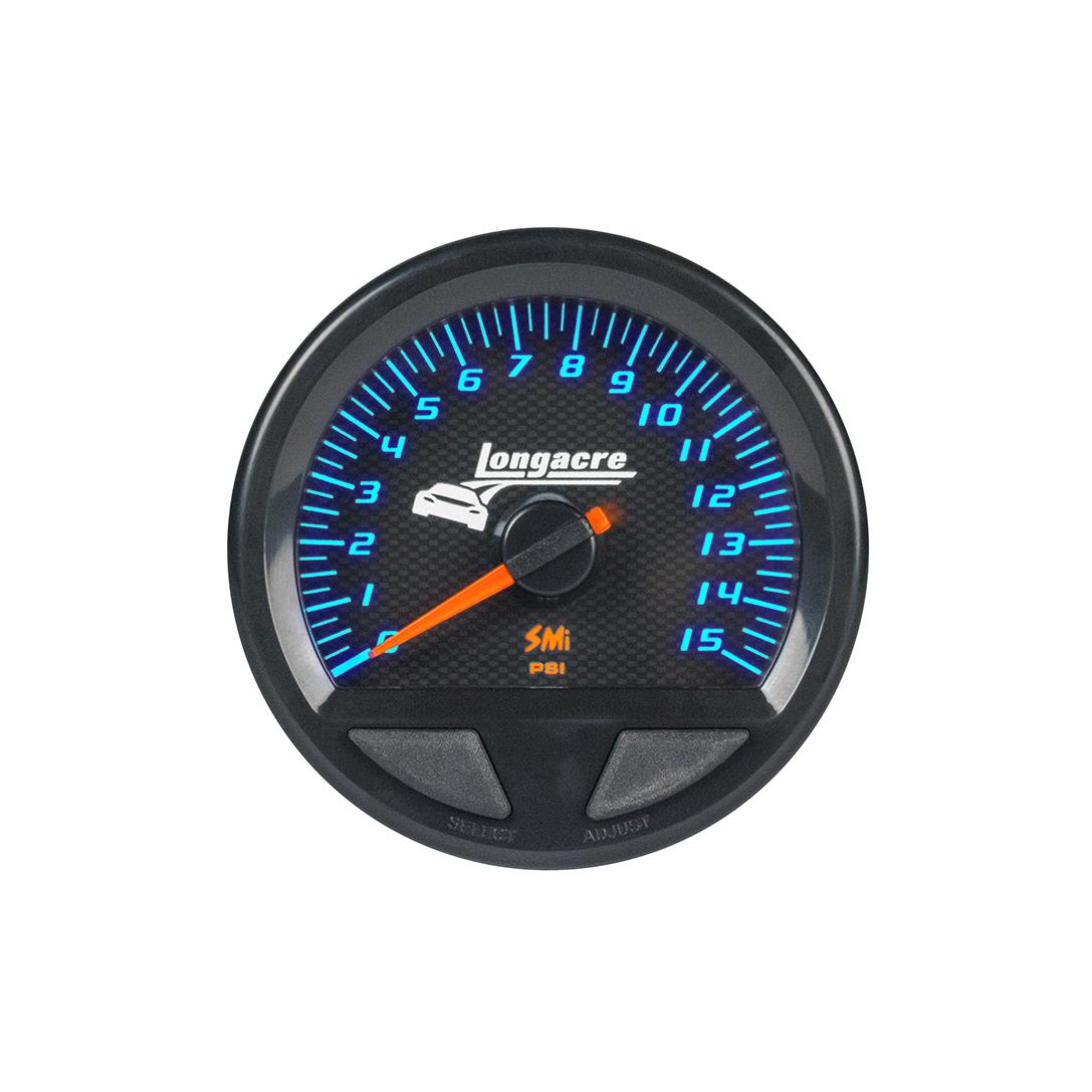 SMi™ Elite Waterproof Gauges, Fuel Pressure 0-15 psi, Sensor Not Included