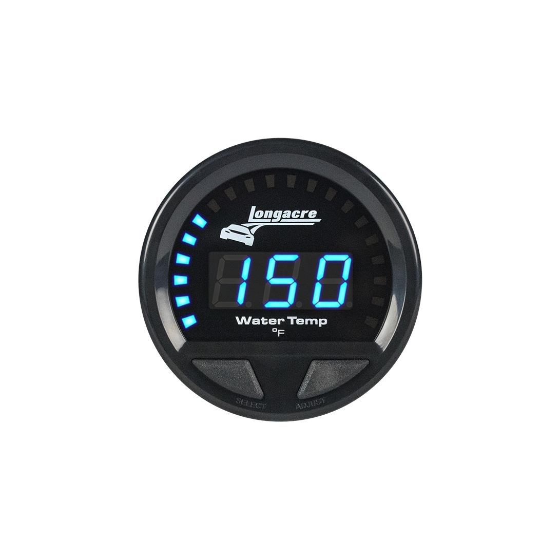 Digital Elite Waterproof Gauges, Water Temperature 100-280, Sensor Not Included